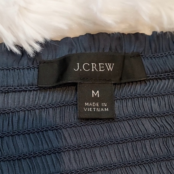 J. Crew Blouse, baggy sleeves, square neck dark green size M - Picture 4 of 6